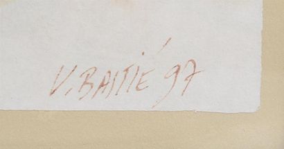 null BASTIE V. (XXème siècle)
Le souk
Technique mixte sur papier
Signée et datée...