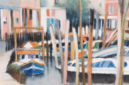 null VERGNE Jean-Louis (né en 1929)
Venise-Murano
Huile sur toile 
Signée en bas...