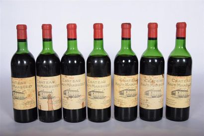 null 7 Blles	CH. HAUT MARBUZET	St Estèphe	1969
	Et. tachées parfaitement lisibles....