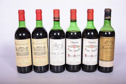 null Lot de 6 blles comprenant :		
1 Blle	CH. HAUT MAZERIS	Canon Fronsac	1971
2 Blles	CH....