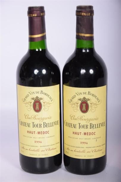 null 2 Blles	CH. TOUR BELLEVUE	Haut Médoc CB	1994
	Et. à peine tachées. N : bas ...