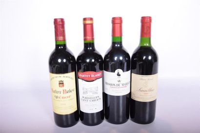 null Lot de 4 blles comprenant :		
1 Blle	LA MISSION DU MARQUIS	St Estèphe mise Coop.	2001
1...