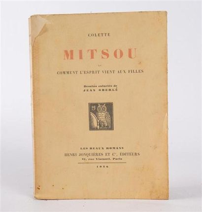 null COLETTE - Mitsou ou comment l'ésprit vient aux filles - Paris, Les Beaux Arts,...