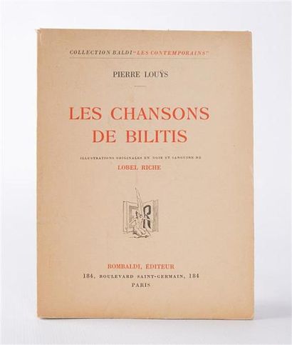 null LOUYS Pierre - Les Chansons de Bilitis - Paris, Rombaldi, 1937 - un volume in-8...