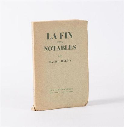 null HALEVY Daniel - La fin des notables - Paris Grasset 1930 - Collection " Les...