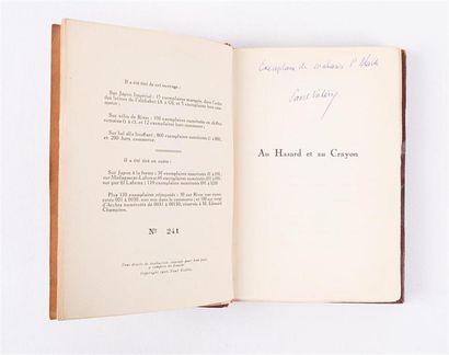 null VALÉRY Paul - Rhumbs - Paris, Le Divan 1926 - un volume in-12° - couverture...