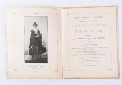 null Théatre national de l'Opéra, Mardi 15 Février 1921, Festival-Spectacle et Bal...