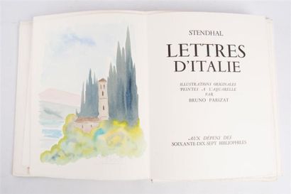 null STENDHAL - Lettres d'Italie - Aux dépens des soixante-dix-sept Bibliophiles...