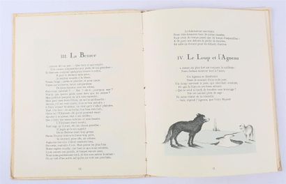 null DE LA FONTAINE Jean - XX Fables de Jean de la Fontaine - Lyon Imprimerie artistique...