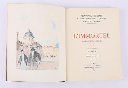 null DAUDET Alphonse - L'immortel, moeurs parisienne 1888 - Paris Librairie de France...