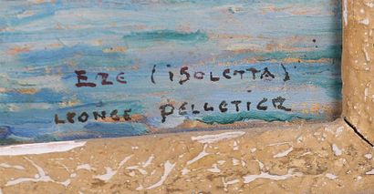 null PELLETIER Léonce 
Eze (Isoletta)
Huile sur toile
Signée et située en bas à droite
20...
