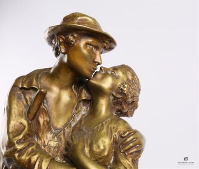 null D'ASTE Joseph (1881-1945)
Couple de bergers s'embrassant au milieu de leurs...