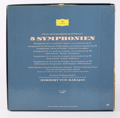 null MENDELSSOHN BARTOLDY - 5 SYMPHONIEN
Berliner Philharmoniker - Dir. Herbert von...
