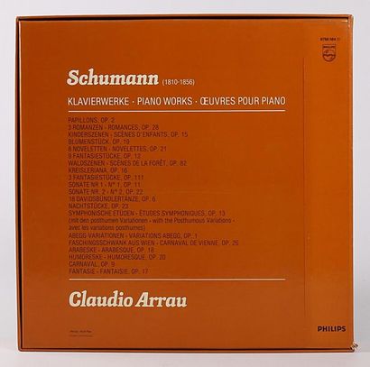 null SCHUMANN - Oeuvres pour piano
Claudio Arrau
Coffret - 9 disques 33T - Livret
Label...