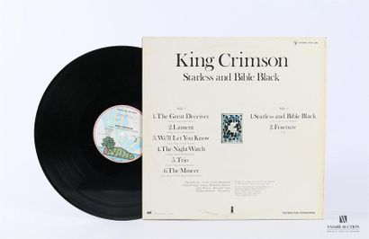null KING CRIMSON - Starless and bible black
1 Disque 33T sous pochette et chemise...