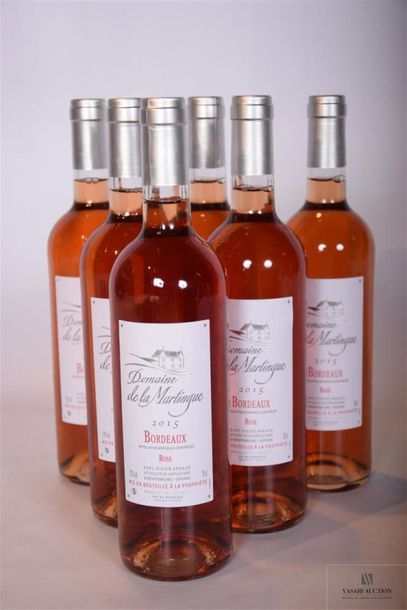 null 6 Blles	DOMAINE DE LA MARTINGUE 	Bordeaux rosé	2015
	Présentation et niveau...