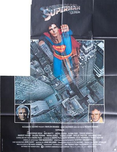 null Affiche du film " Superman " réalisé par Richard Donner avec Christopher Reeve...
