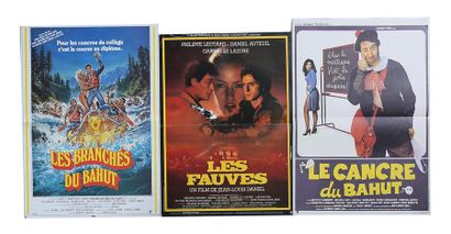 null Lot de trois affiches comprenant 
-Affiche du film " Les branchés du bahut "...