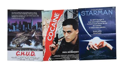 null Lot de trois affiches comprenant 
-Affiche du film " C.H.U.D. " réalisé par...