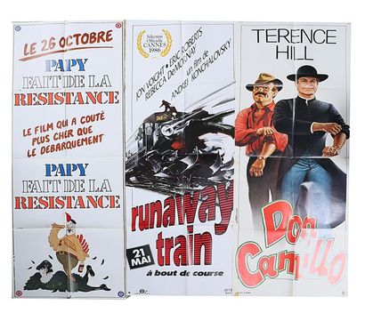 null Lot comprenant trois affiches
-Affiche du film " Papy fait de la résistance...