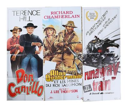 null Lot comprenant trois affiches
-Affiche du film " Don Camillo " (mouillures)
-Affiche...