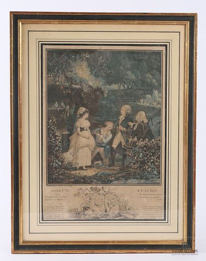 null DE BUCOURT (1755-1832), d'après
Annette et Lubin
impression en couleurs
(marges...