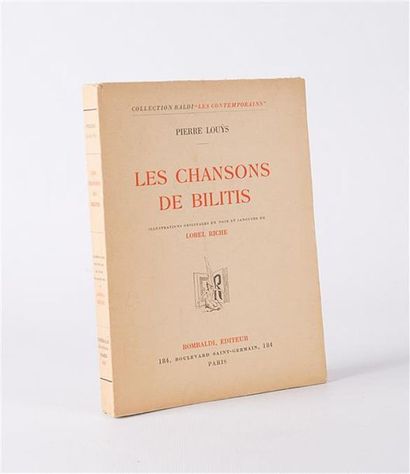 null LOUYS Pierre - Les Chansons de Bilitis - Paris, Rombaldi, 1937 - un volume in-8...