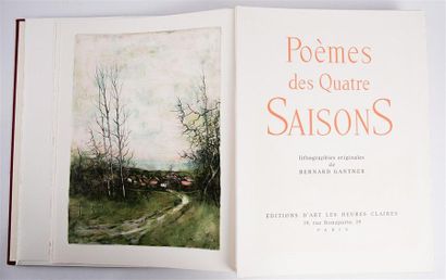 null GANTNER Bernard - Poèmes des quatre saisons - Paris Éditions d'Art les Heures...