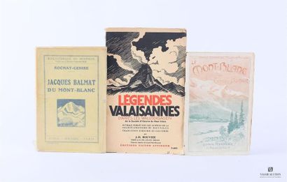 null [MONTAGNE]
Lot comprenant trois ouvrages : 
- ROCHAT-CENISE - Jacques Balmat...