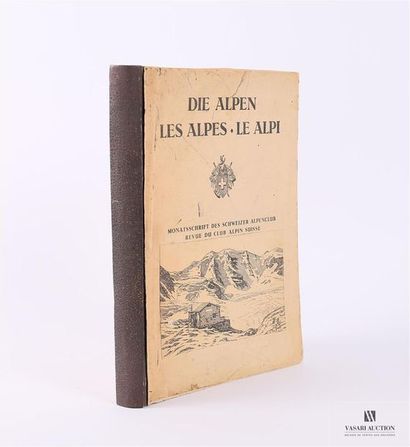 null JENNY Ernst et ROUSSY Albert - Die Alpen . Les Alpes . Le Alpi, Chronique du...