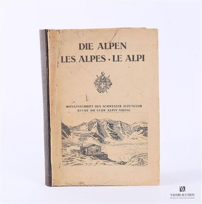 null JENNY Ernst et ROUSSY Albert - Die Alpen . Les Alpes . Le Alpi, Chronique du...