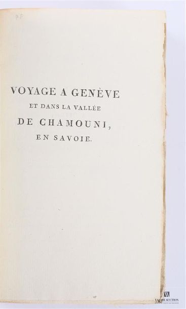 null LESCHEVIN P.X. - Voyage à Génève et dans la vallée de Chamouni en Savoie - Paris...