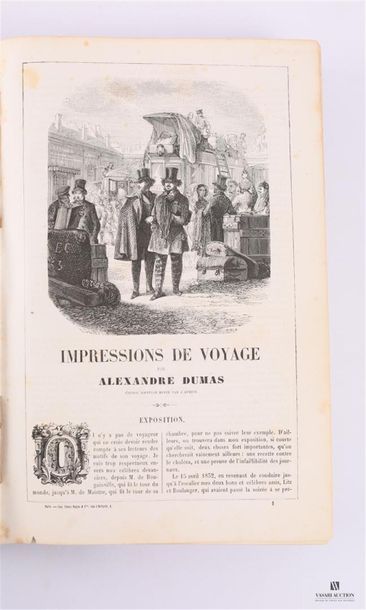 null DUMAS Alexandre - Impressions de voyage - Paris, Marescq & Cie, 1853 - un vol....