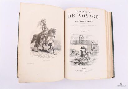 null DUMAS Alexandre - Impressions de voyage - Paris, Marescq & Cie, 1853 - un vol....