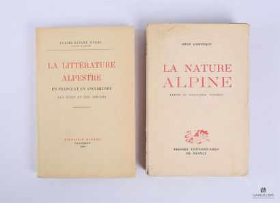 null Lot de deux ouvrages : 
ENGEL Claire-Eliane - La littérature alpestre en France...