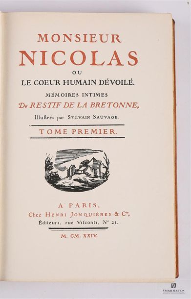 null RESTIF DE LA BRETONNE Nicolas - Monsieur Nicolas ou le coeur humain dévoilé...
