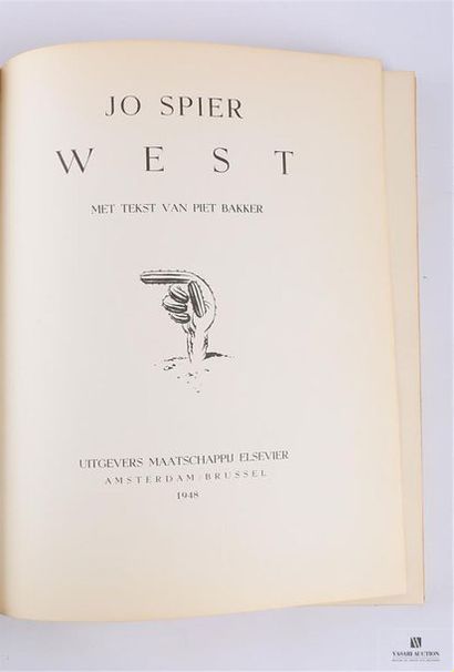 null SPIER Jo - West - Amsterdam Brussel Uitgevers Maatschappij Elsevier 1948 - un...