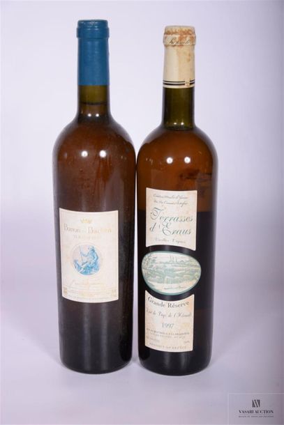 null Lot de 2 blles de vin blanc comprenant :		
1 Blle	VDP de l'HERAULT "Terrases...