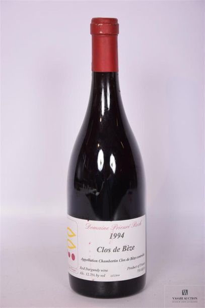 null 1 Blle	CHAMBERTIN Clos de Bèze mise Dom. Prieuré Roch		1994
	Et. un peu tachée....