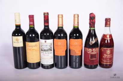 null Lot de 7 blles de vin d'Espagne comprenant :		
1 Blle	RIOJA mise BODEGAS CAMPILLO...