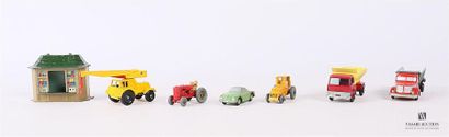 null Lot de véhicules miniatures comprenant un Taylor Jumbo crane Matchbox N°11 Lesney,...