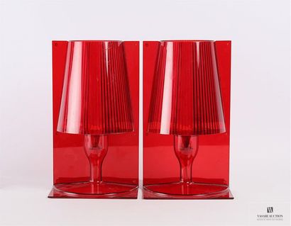 null KARTELL - Designer Ferruccio LAVIANI
Paire de lampes de chevet en plastique...