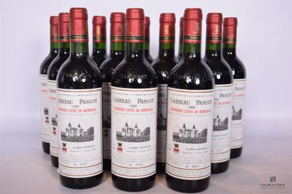 12 Blles	CH. PASCOT	1ères Côtes de Bordeaux	1989...