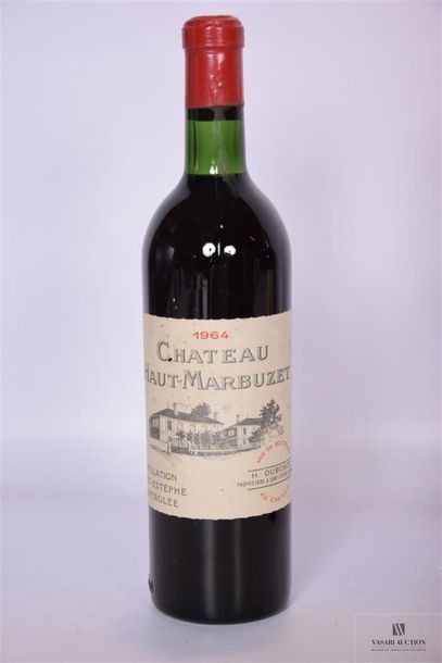 null 1 Blle	CH. HAUT MARBUZET	St Estèphe	1964
	Et. excellente hormis quelques petits...