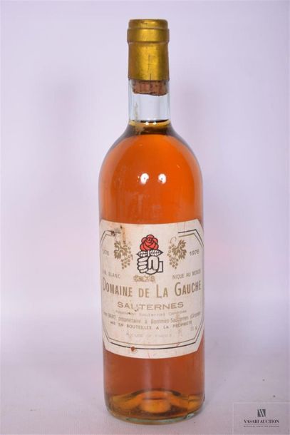 null 1 Blle	DOMAINE DE LA GAUCHE	Sauternes	1976
	Et. fanée, et tachée ( 3 petits...