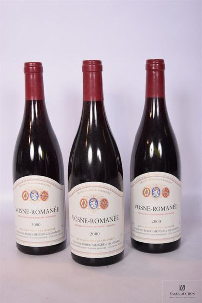 null 3 Blles	VOSNE -ROMANÉE mise Dom. R. Sirugue		2000
	Présentation et niveau, ...