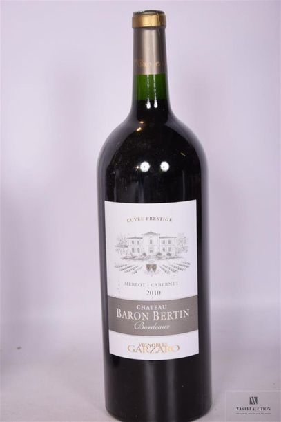 null 1 Mag	CH. BARON BERTIN	Bordeaux	2010
	Cuvée Prestige. Merlot-Cabernet. Et. un...