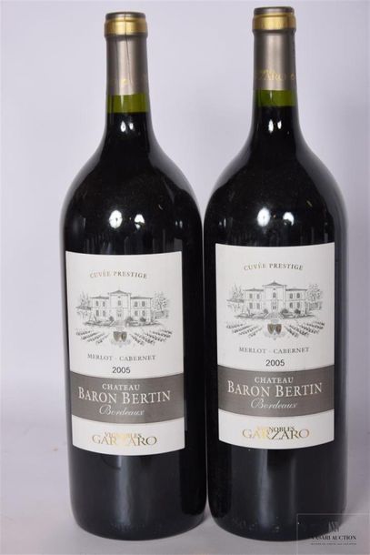 null 2 Mags	CH. BARON BERTIN	Bordeaux	2005
	Cuvée Prestige. Merlot-Cabernet. Et....