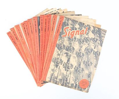 null [REVUE SIGNAL]
Lot comprenant douze revues - Année 1943
- N°1 - 1er numéro janvier...