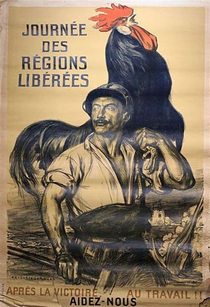 null LEROUX Auguste (1871-1954), d'après
Journée des régions libérées "après la victoire,...